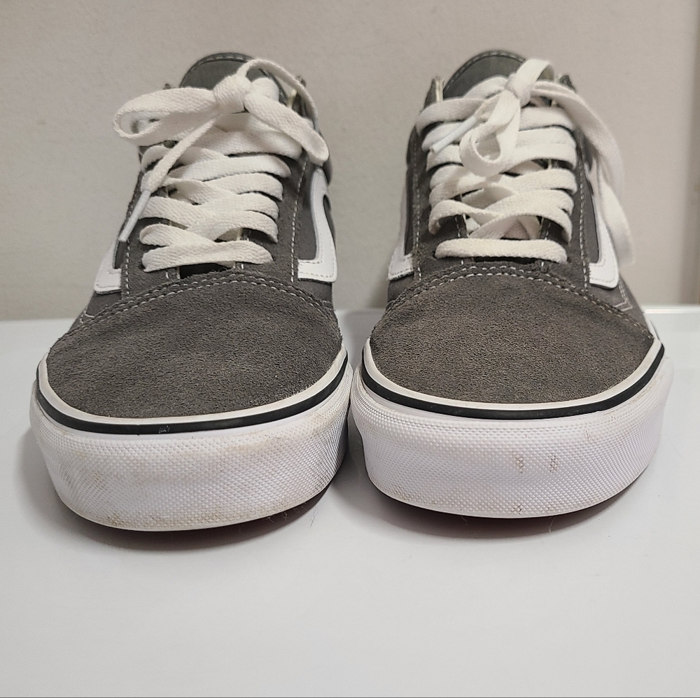 VAN'S Old Skool Low Top Sneakers in Pewter Gray Unisex Men's 9 Women's 10½ - Picture 7 of 10